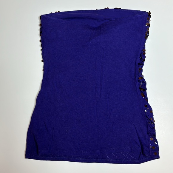 Sequin strapless top - Picture 4 of 6